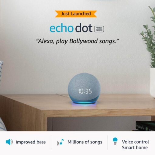 Best Smart Speaker In India 2021 | Echo Dot (4th Gen) with clock