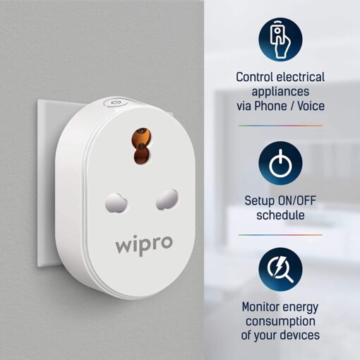 Smart Plug Price In India 2021 Wipro 16A with Energy Monitoring