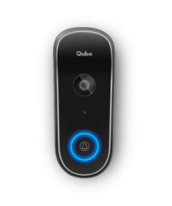 Qubo smart doorbell with camera and speaker | Works with Alexa & Google
