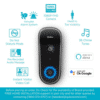 Qubo smart doorbell with camera and speaker | Works with Alexa & Google