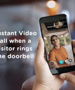 Qubo smart doorbell with camera and speaker | Works with Alexa & Google