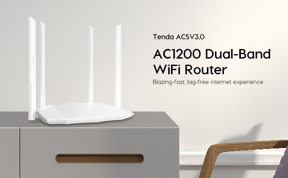 Best wifi router for multiple devices 2021| Tenda AC5 V3 AC1200